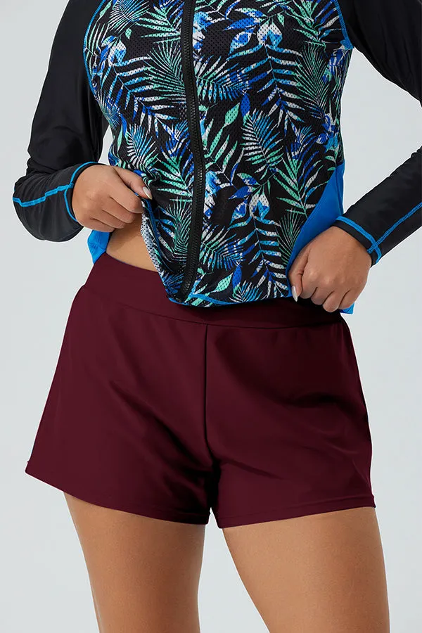 ECUPPER Swim Shorts with Briefs Swimming Bikini Bottoms
