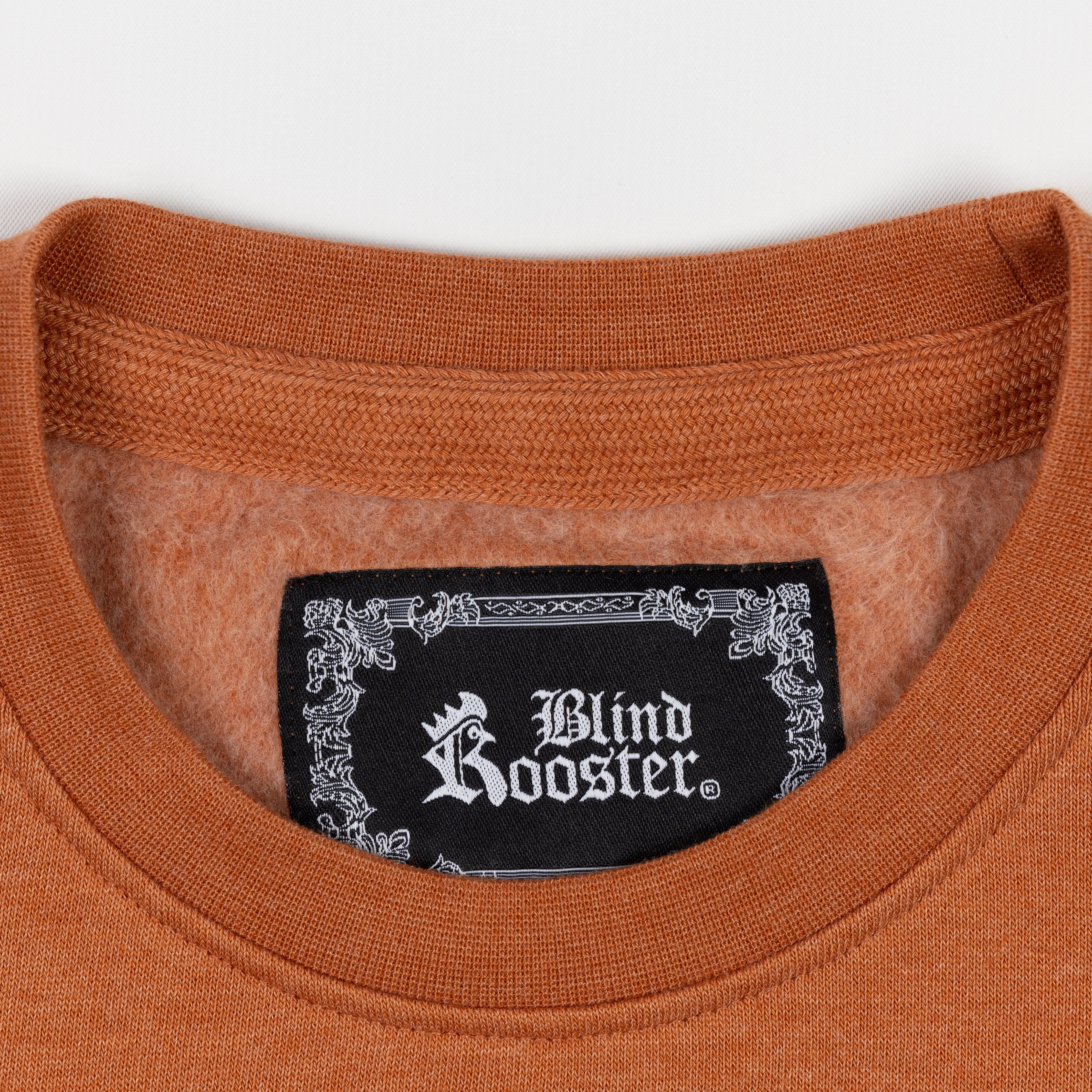 Embroidered Back Sweatshirt  - Amber Brown / Dragon