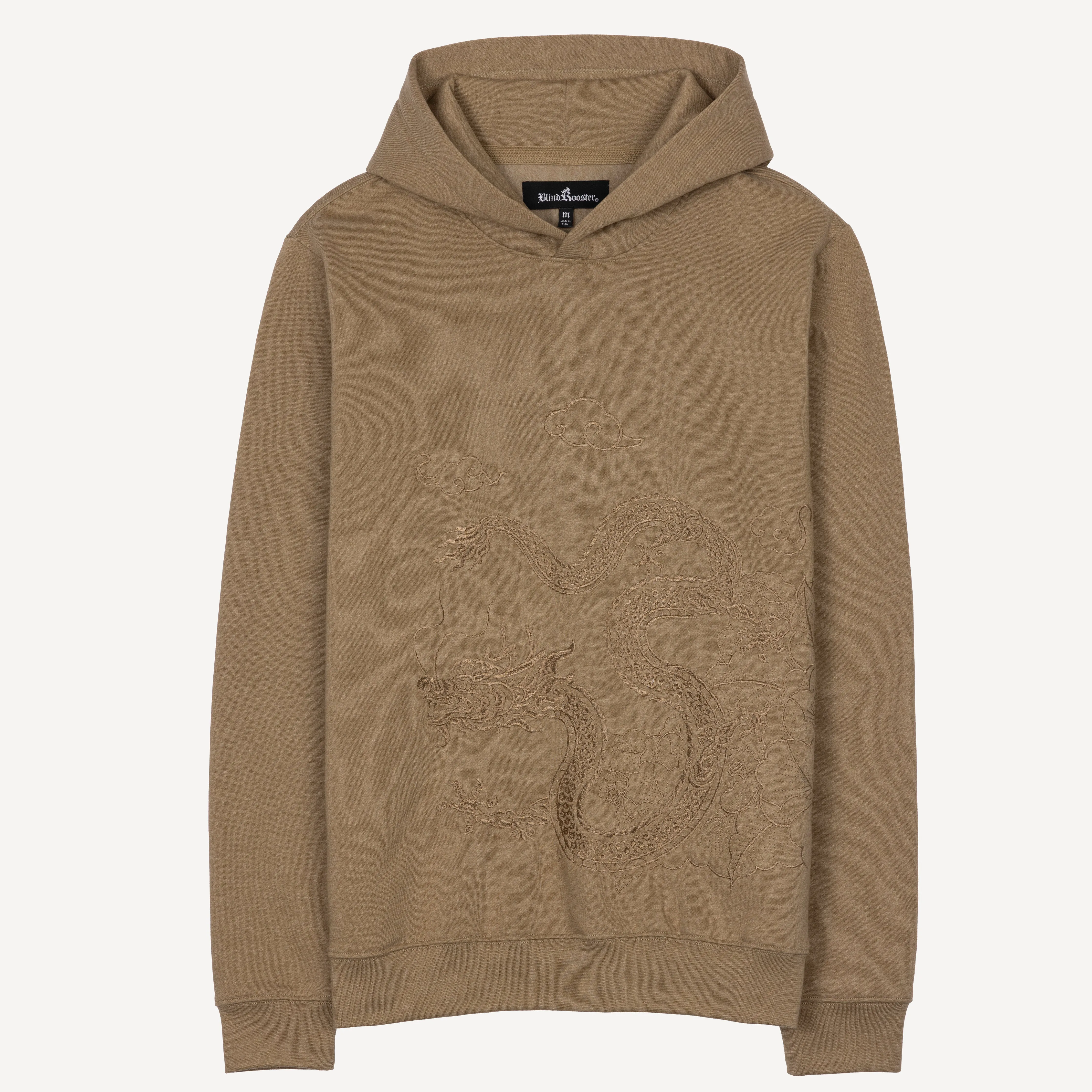 Embroidered Front Hoodie  - Elmwood / Dragon