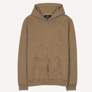 Embroidered Front Hoodie  - Elmwood / Dragon