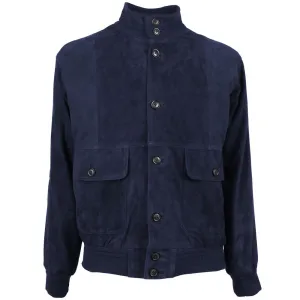 Emilio Romanelli Blue Calfskin Jacket