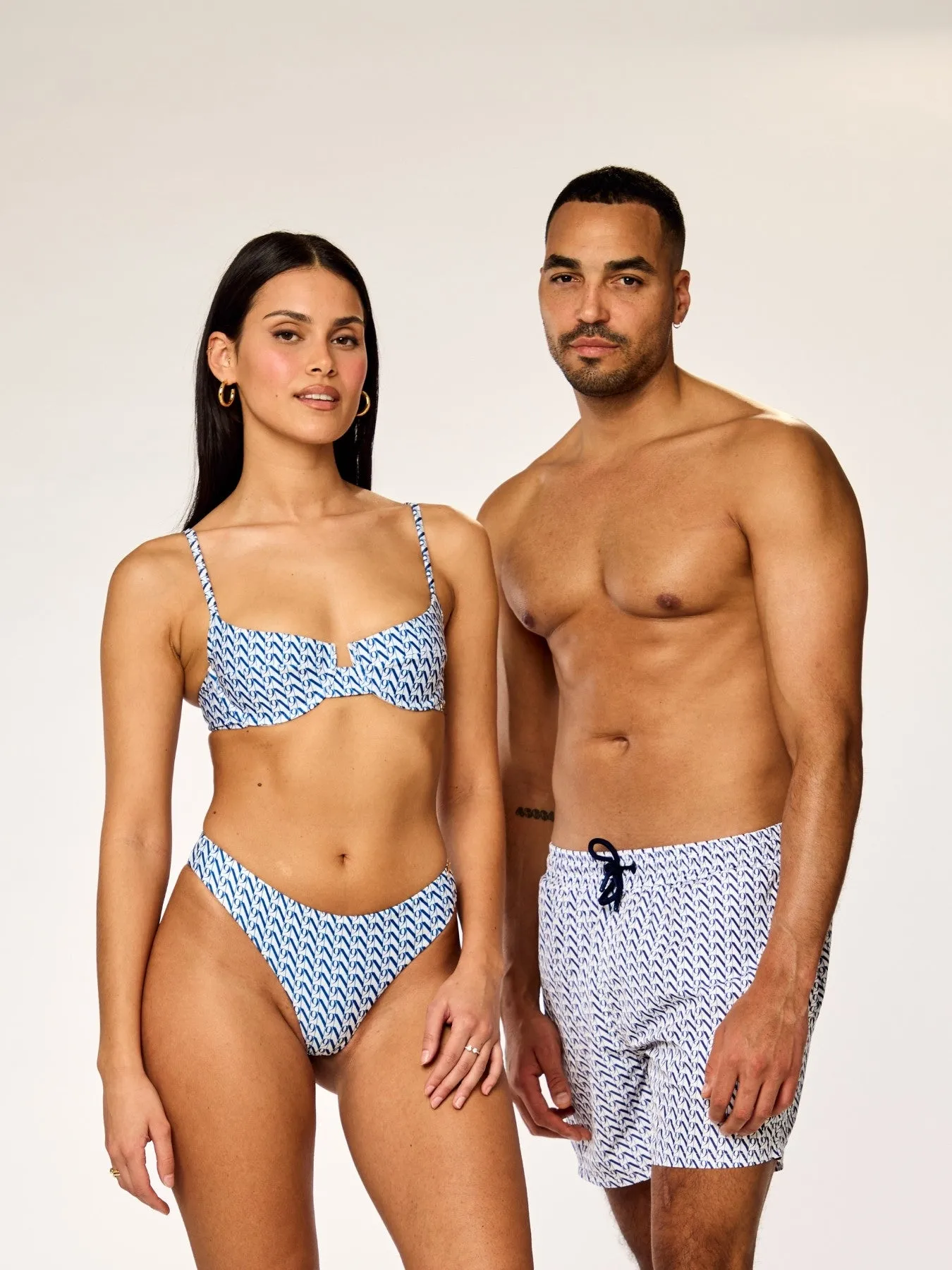 EOS - Swim Shorts • Dark Blue Monogram