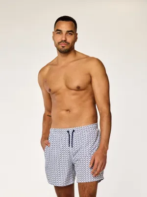 EOS - Swim Shorts • Dark Blue Monogram
