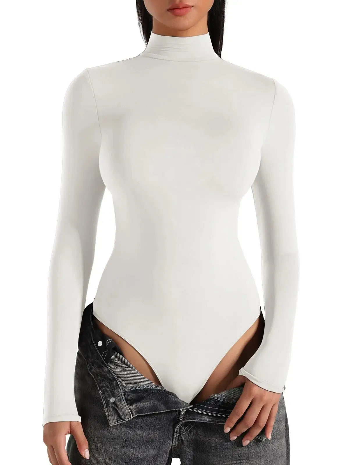 Essential Turtle Neck Long Sleeve Bodysuit