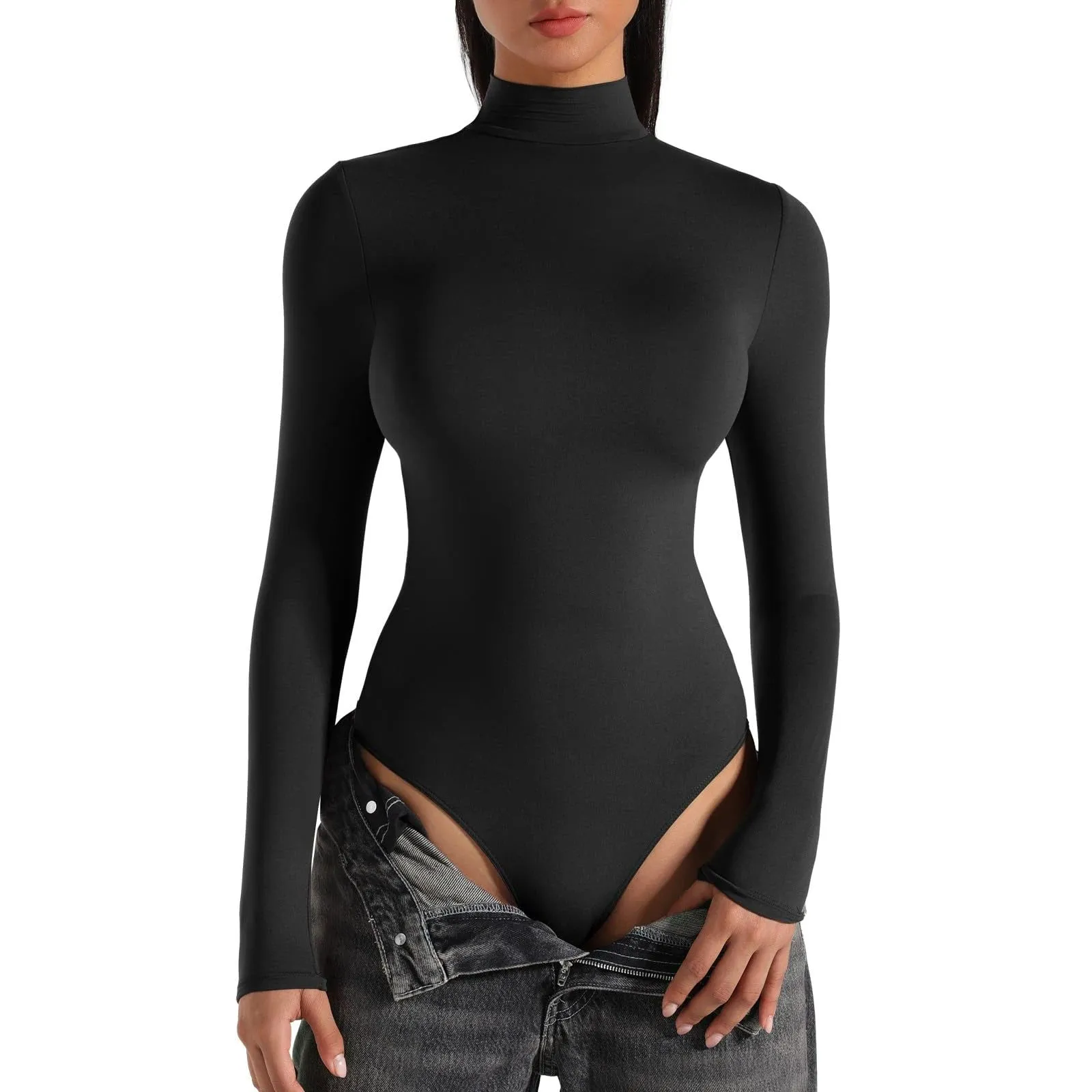 Essential Turtle Neck Long Sleeve Bodysuit