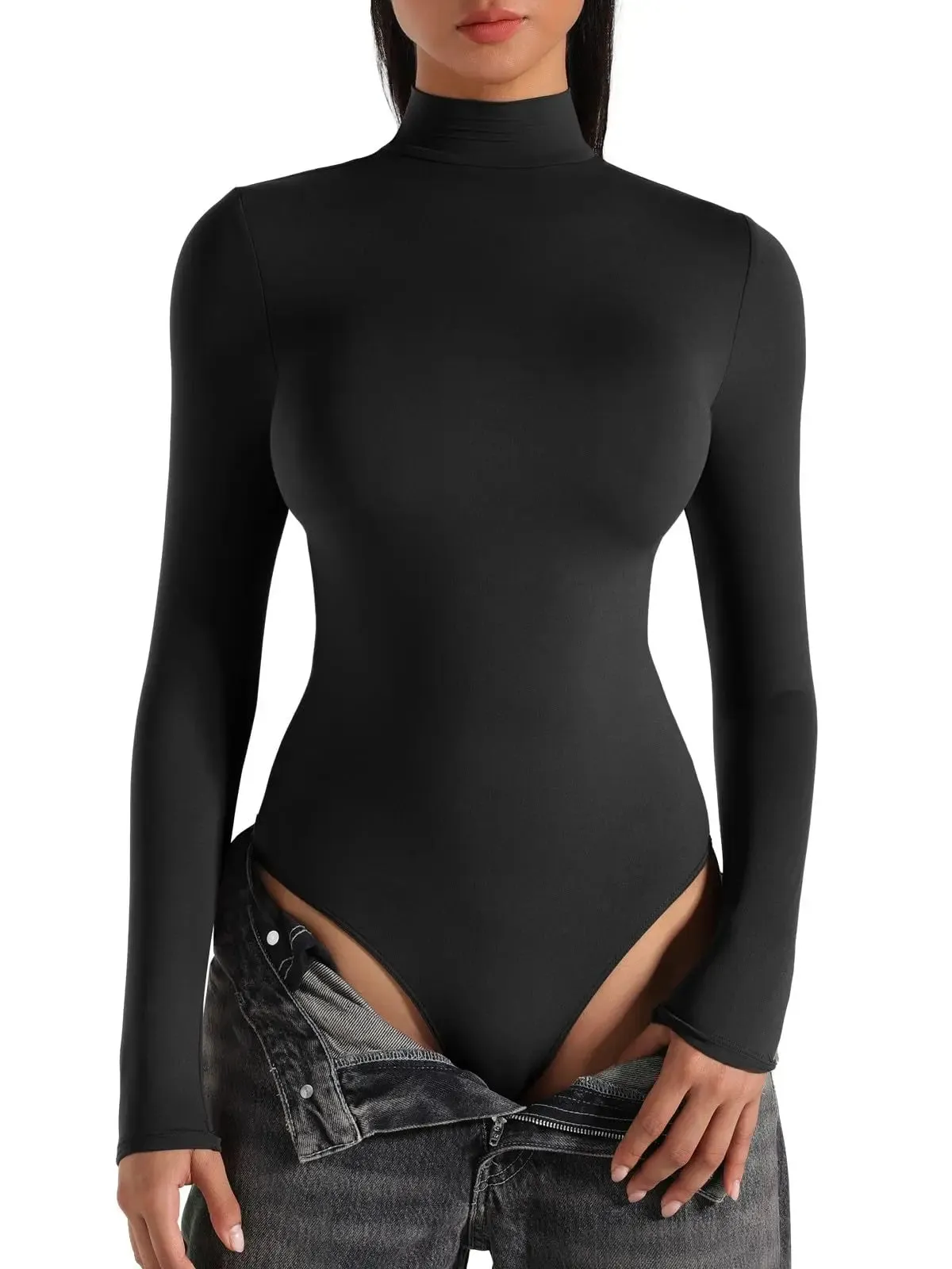 Essential Turtle Neck Long Sleeve Bodysuit