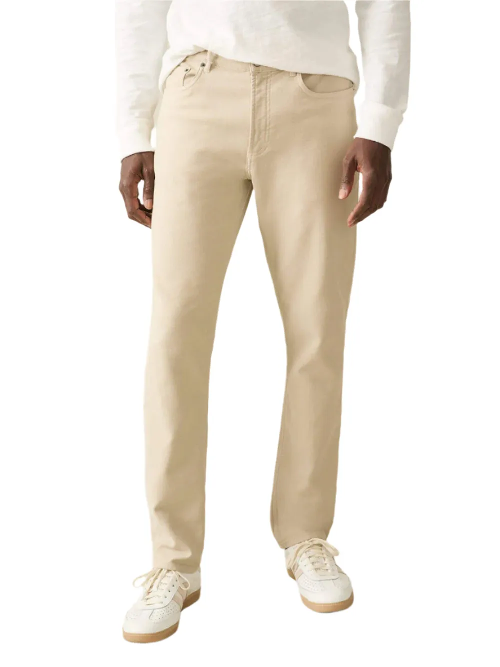 Faherty Stretch Terry 5 Pocket - Stone