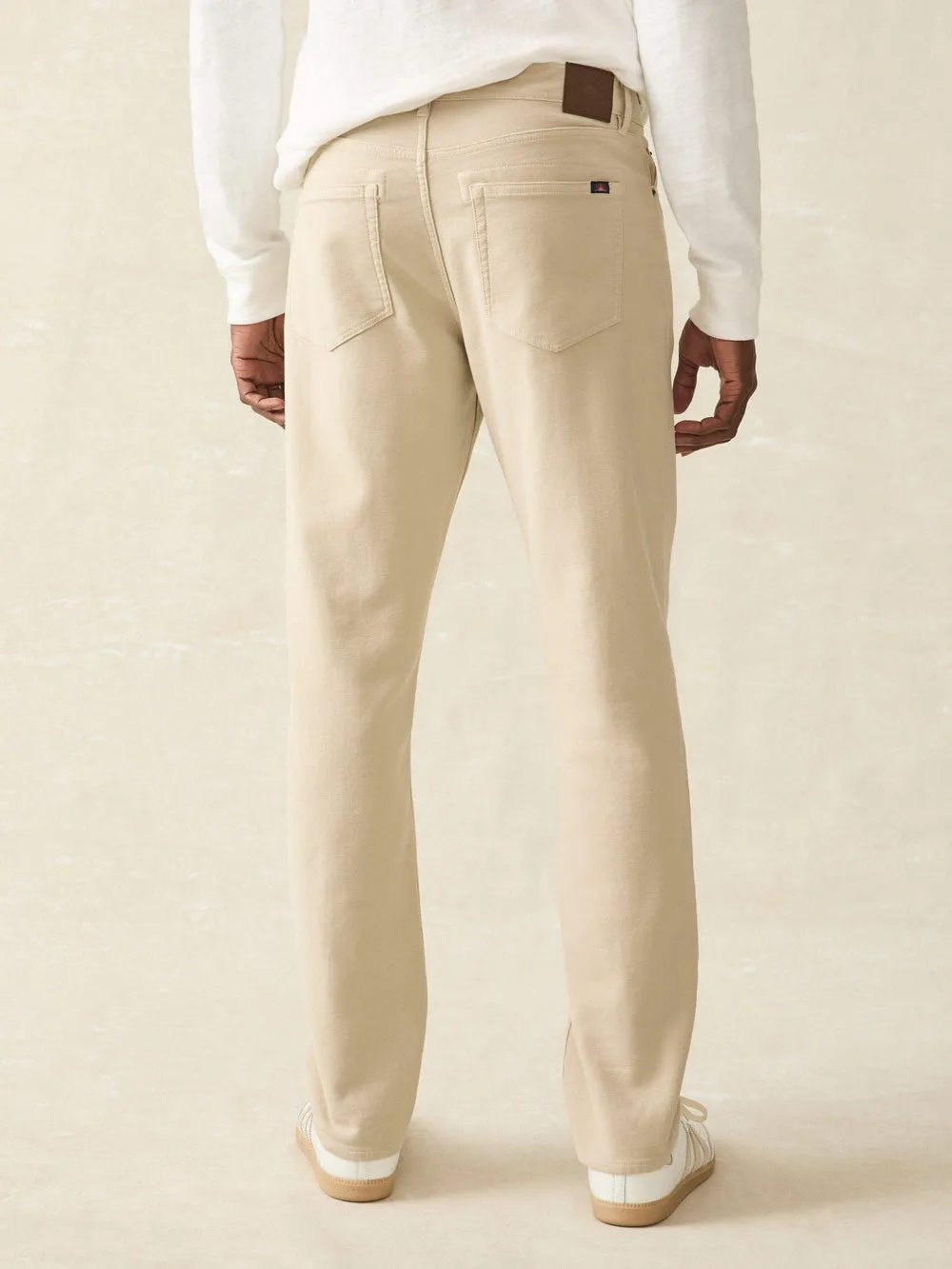 Faherty Stretch Terry 5 Pocket - Stone