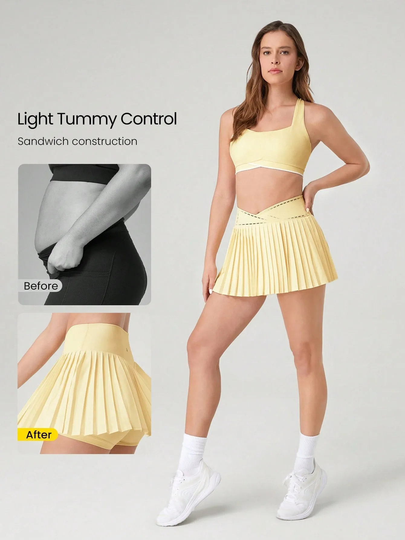 Falda de Tenis GLOWMODE en Cherry Vibes - Estilo y Comodidad