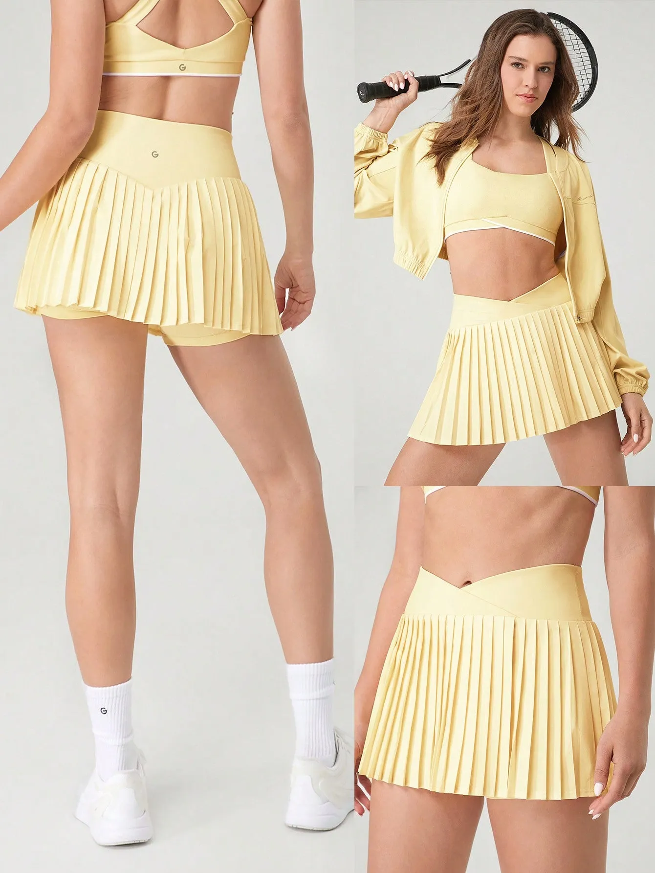 Falda de Tenis GLOWMODE en Cherry Vibes - Estilo y Comodidad