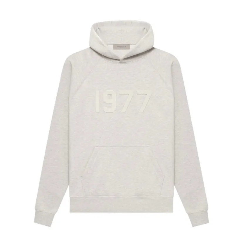 Fear of God Essentials SS22 Pullover Hoodie 1977 Light Oatmeal