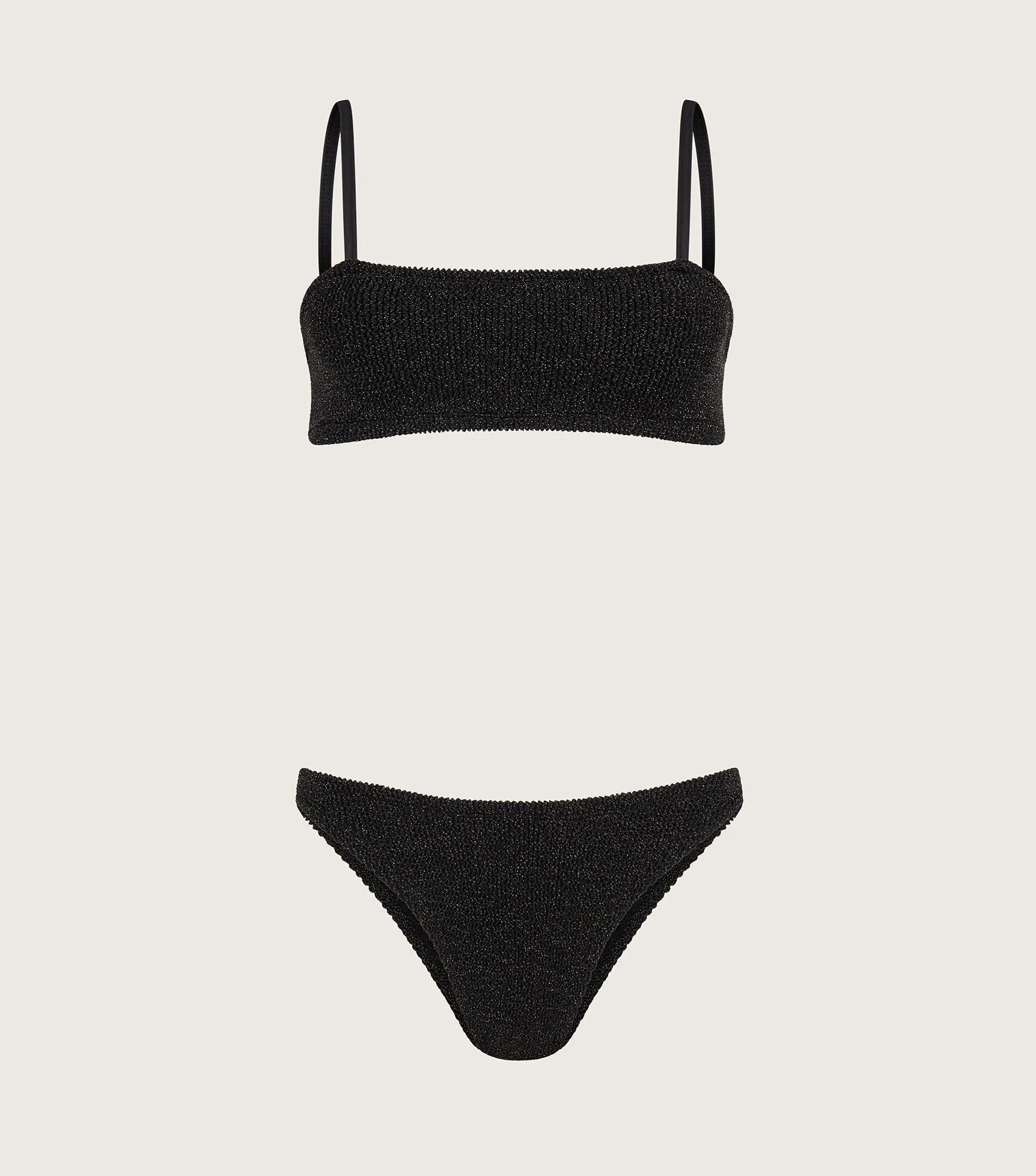 Gigi Lurex Bikini - Black/Gold