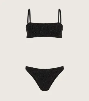 Gigi Lurex Bikini - Black/Gold