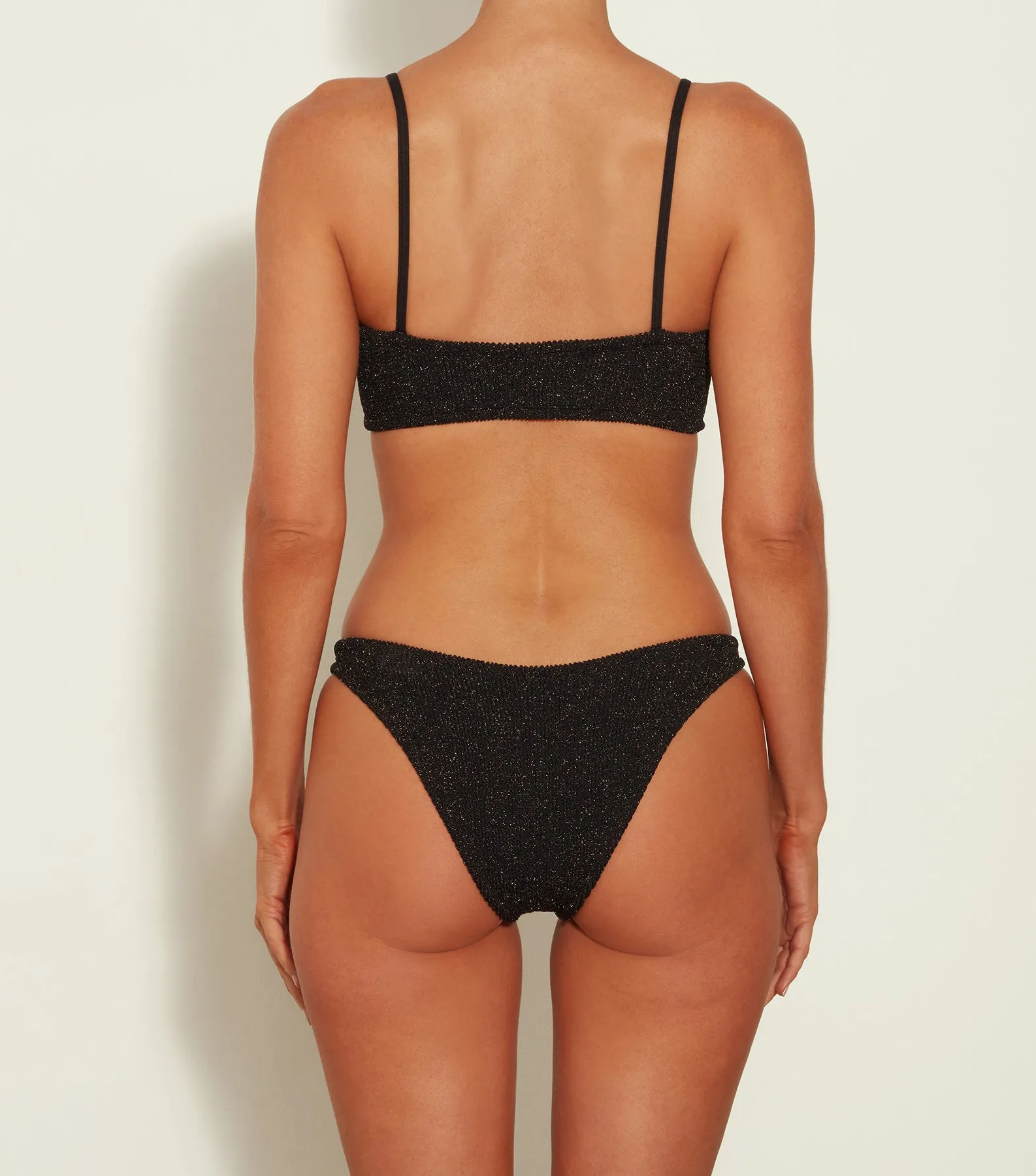 Gigi Lurex Bikini - Black/Gold