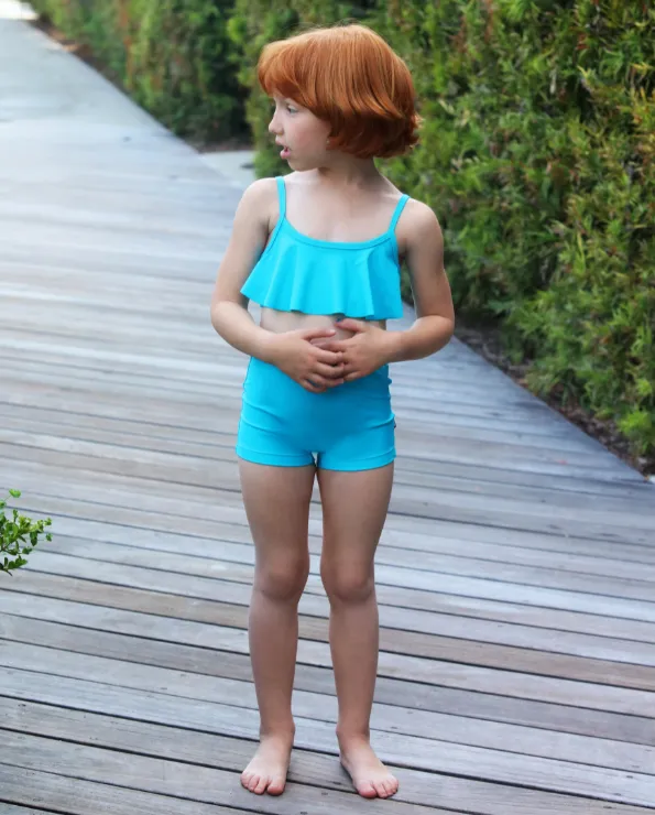 Girls UPF 50  Swim Boy Shorts  | Black