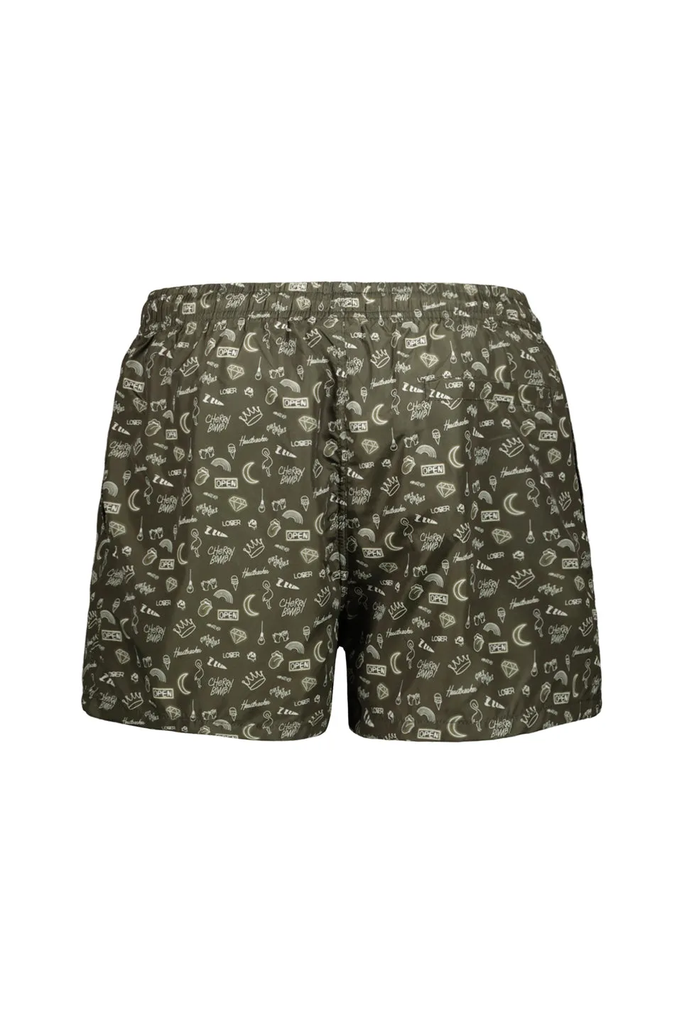 Graffiti Swim Short In Green