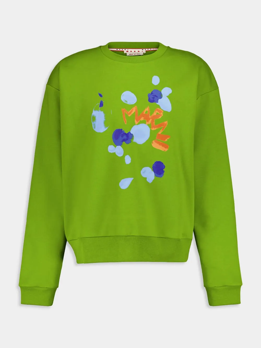 Graphic Print Organic-Cotton Sweatshirt