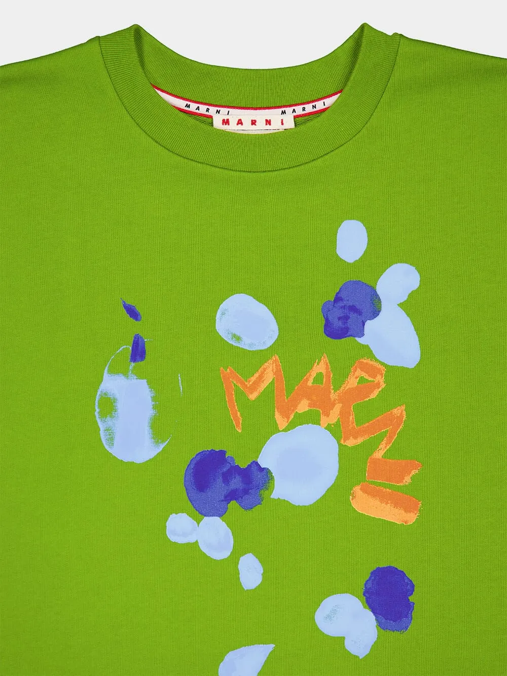 Graphic Print Organic-Cotton Sweatshirt