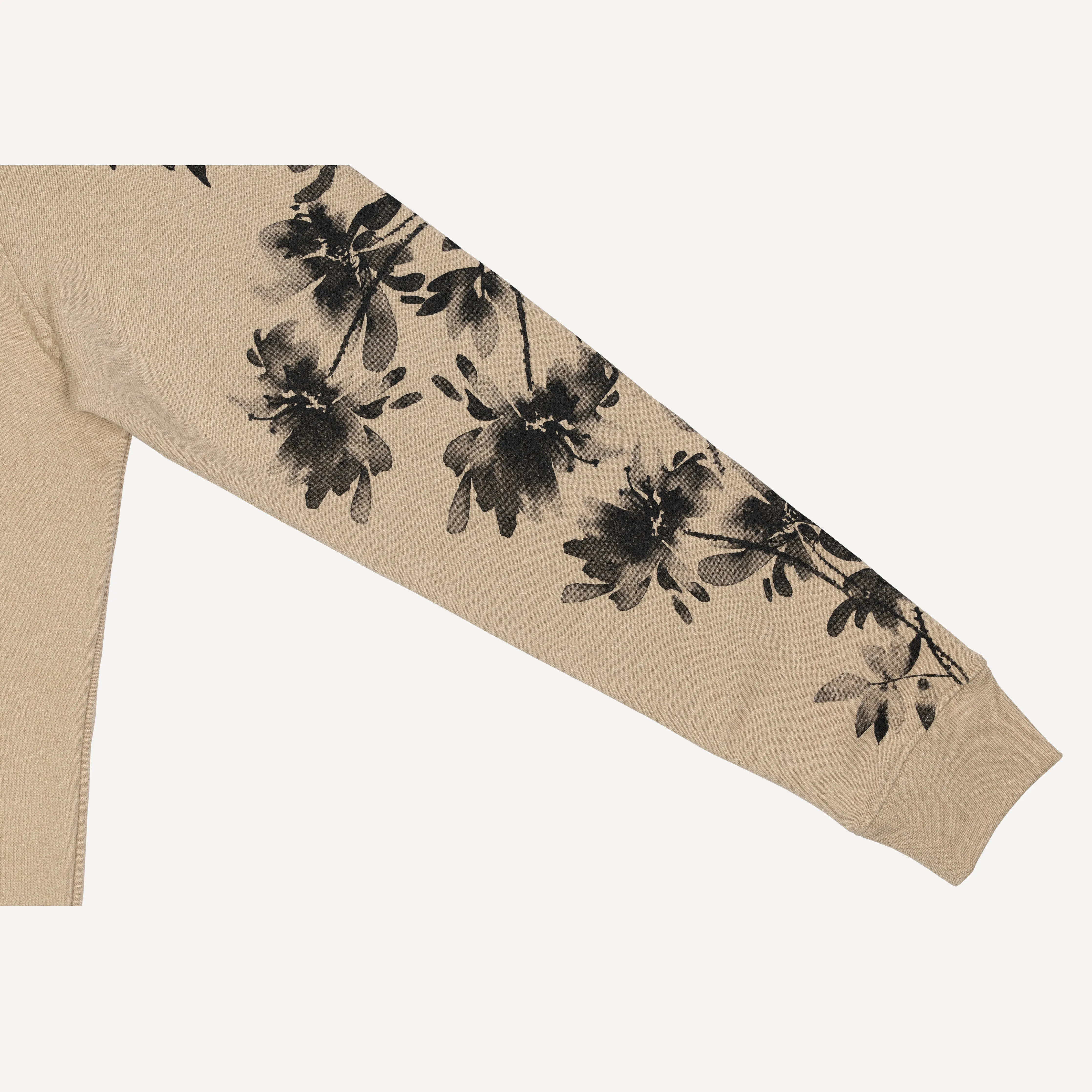 Graphic Wraparound Crewneck Sweatshirt - Fields of Rye / Good Vibes