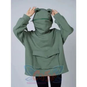 Green Froggy Big Pocket Oversized Full Zip Hoodie Coat C00064-N