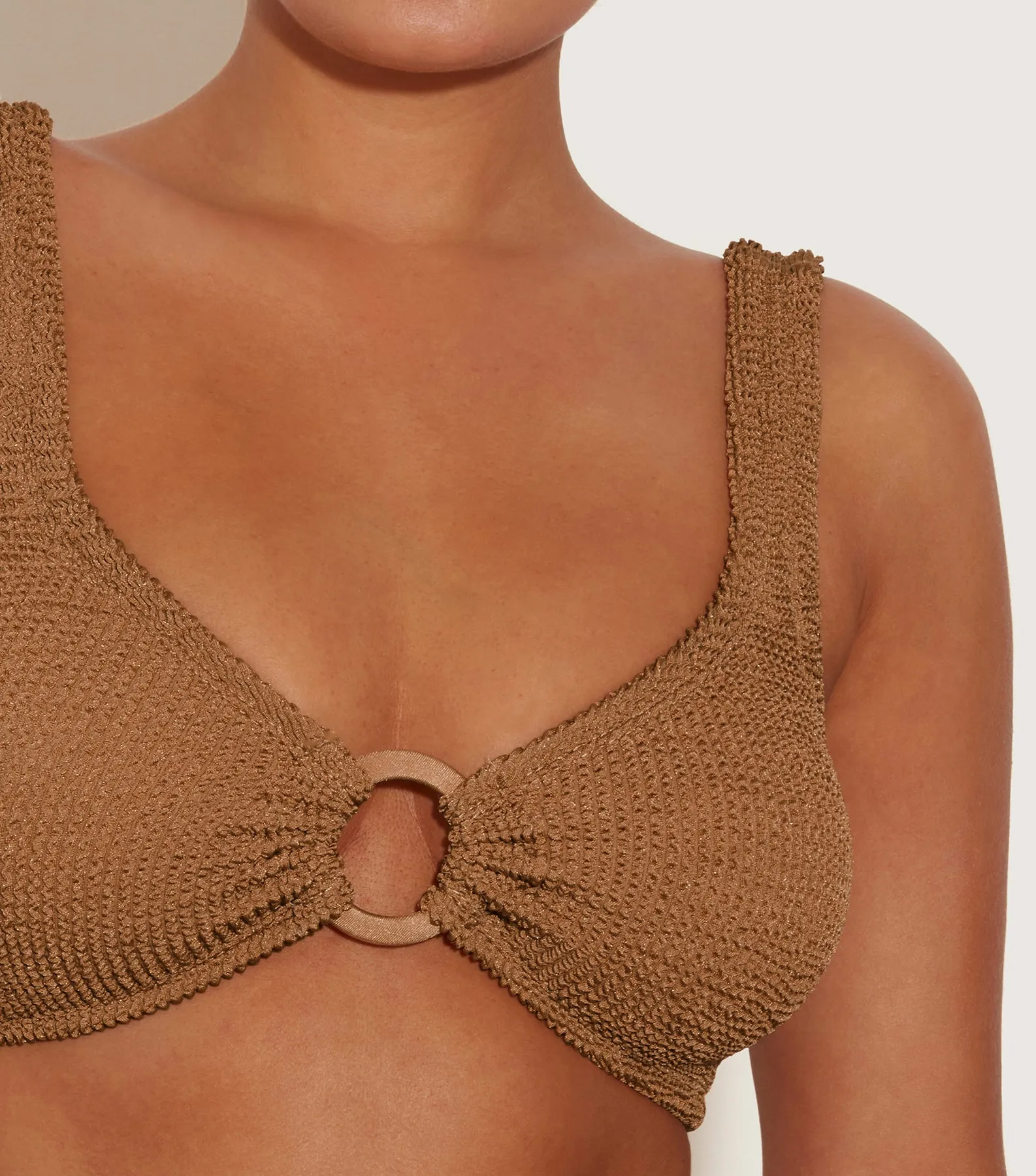 Hallie Bikini - Metallic Cocoa