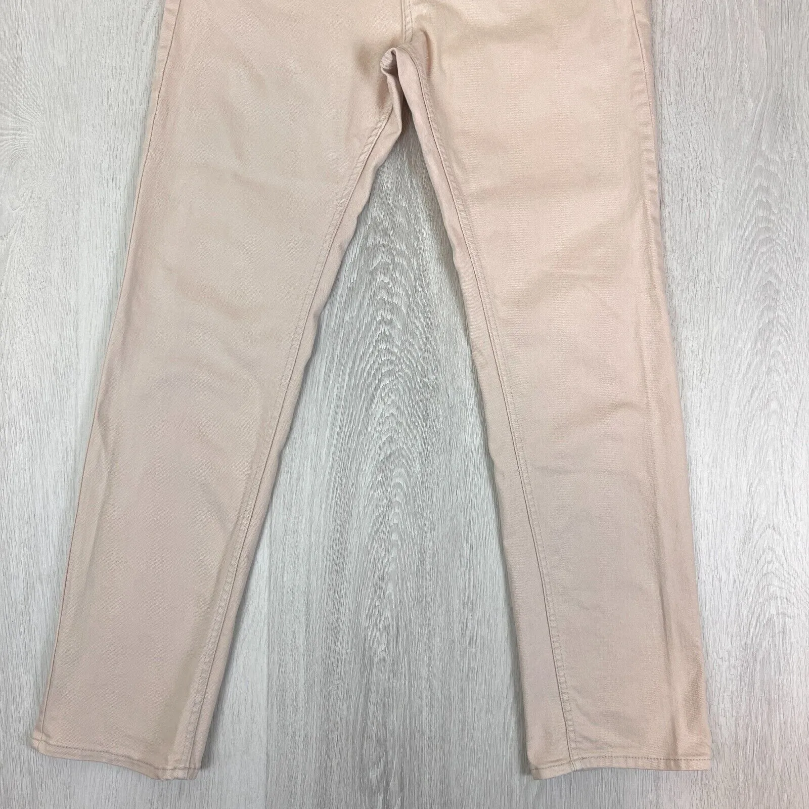 H&M Mens Straight Regular Fit Beige Denim Jeans Size 31