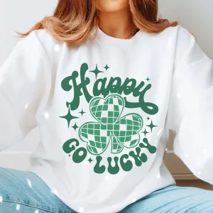 Happy Go Lucky Disco Clover Sweatshirt