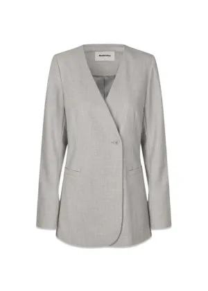 HeartMD fitted blazer - Light Grey Melange Cox