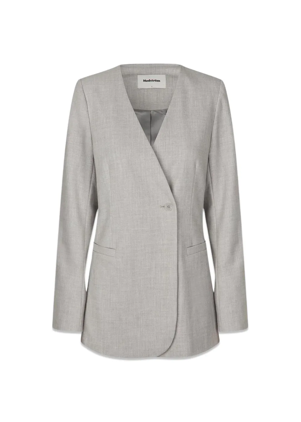 HeartMD fitted blazer - Light Grey Melange Cox