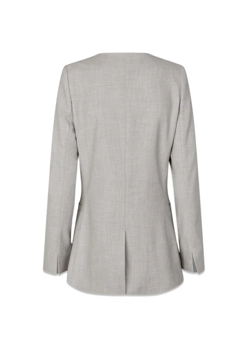 HeartMD fitted blazer - Light Grey Melange Cox