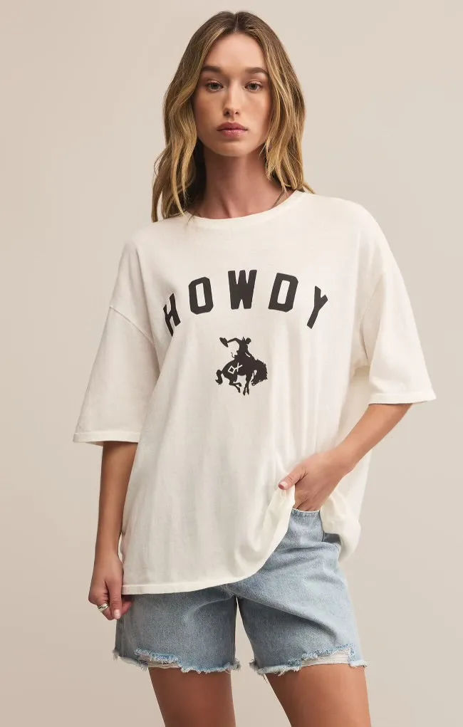 Howdy SoCal Oversized Tee Sea Salt