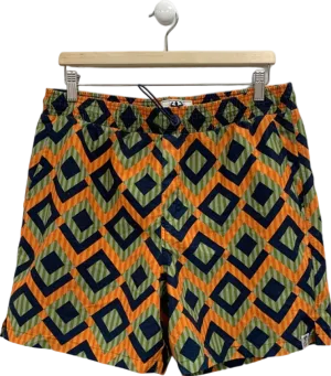 Hunky Trunks Multicoloured Geometric Swim Shorts UK L