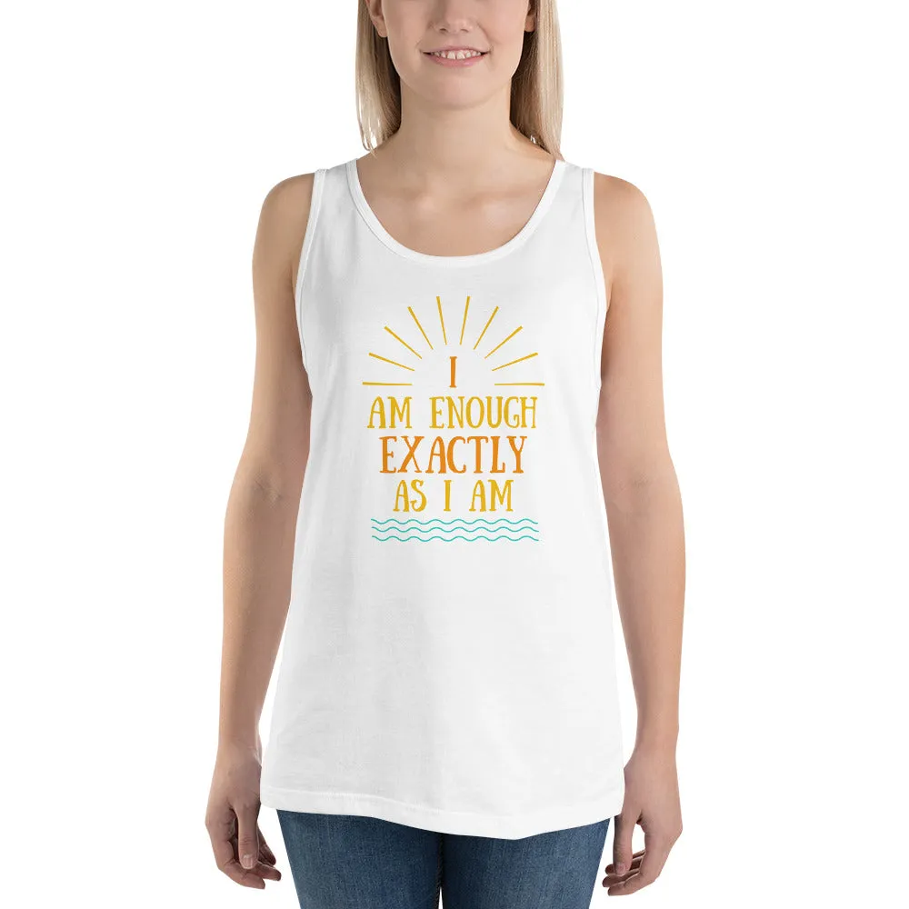 I AM ENOUGH EXACTLY AS I AM Vintage Mental Health Tank Top for Women