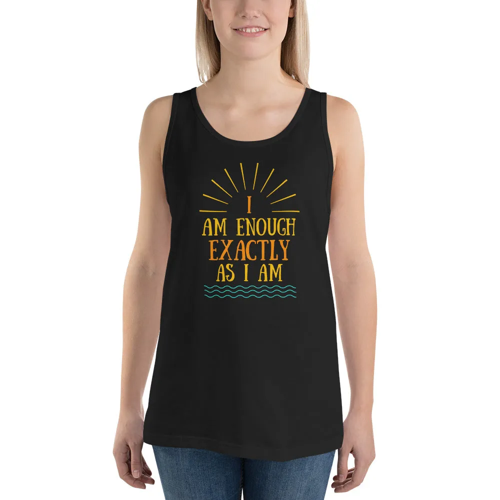 I AM ENOUGH EXACTLY AS I AM Vintage Mental Health Tank Top for Women