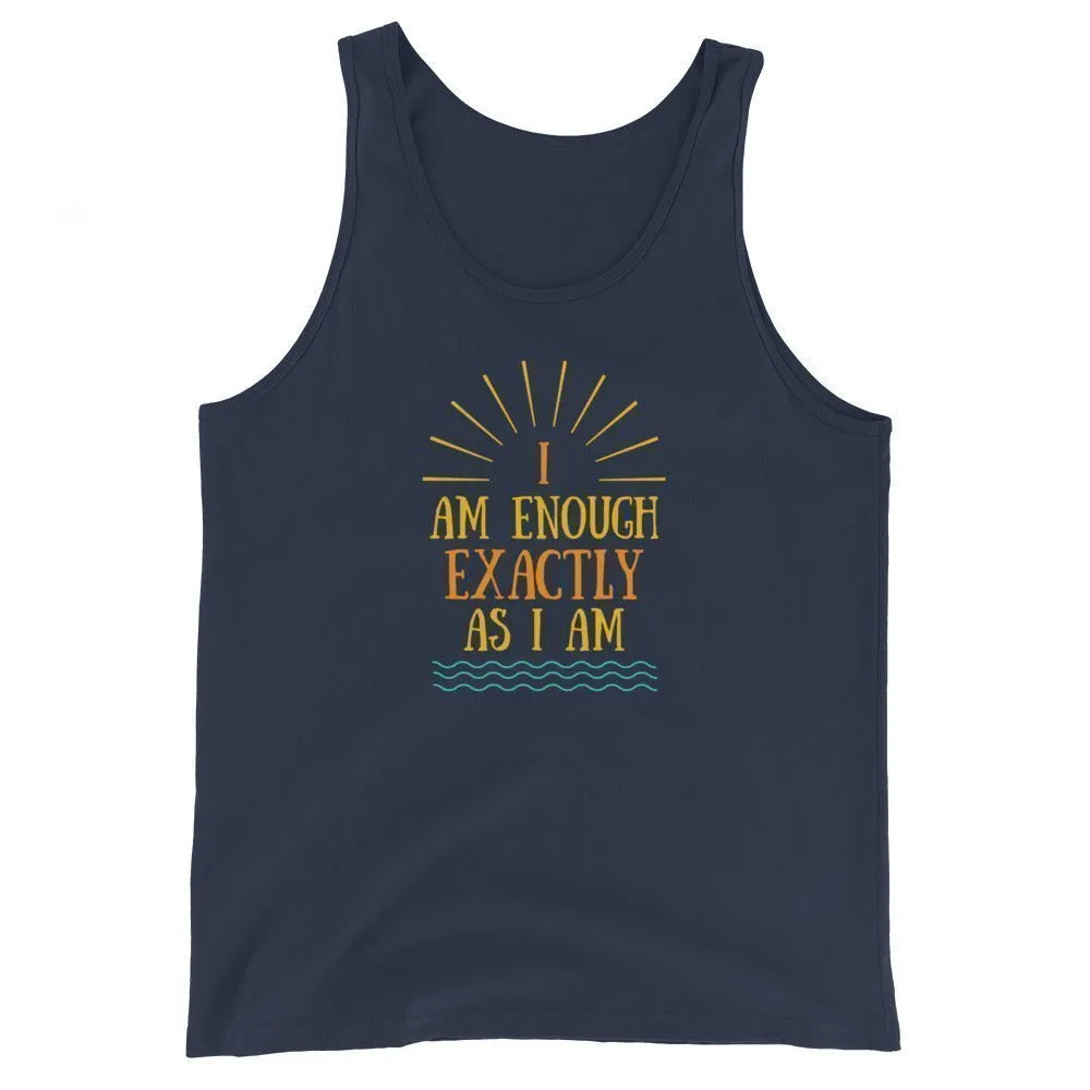 I AM ENOUGH EXACTLY AS I AM Vintage Mental Health Tank Top for Women