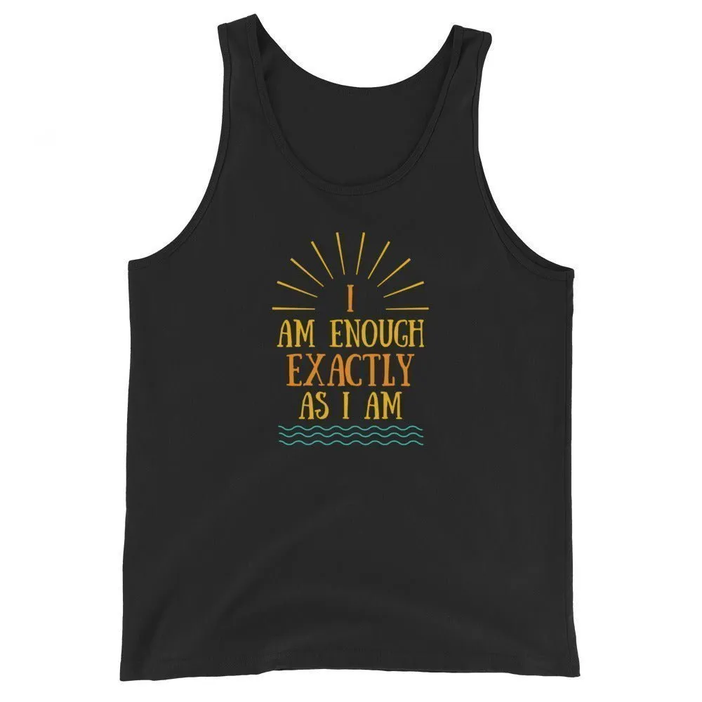 I AM ENOUGH EXACTLY AS I AM Vintage Mental Health Tank Top for Women