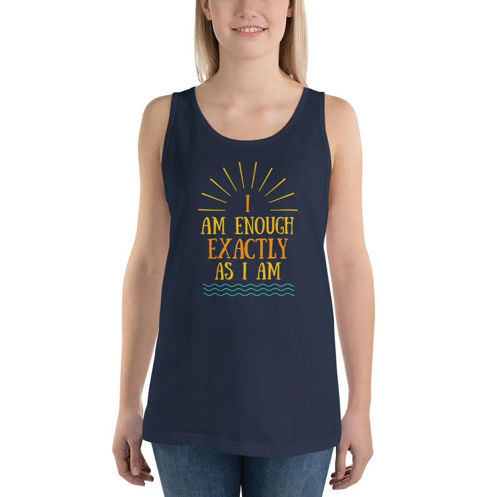 I AM ENOUGH EXACTLY AS I AM Vintage Mental Health Tank Top for Women
