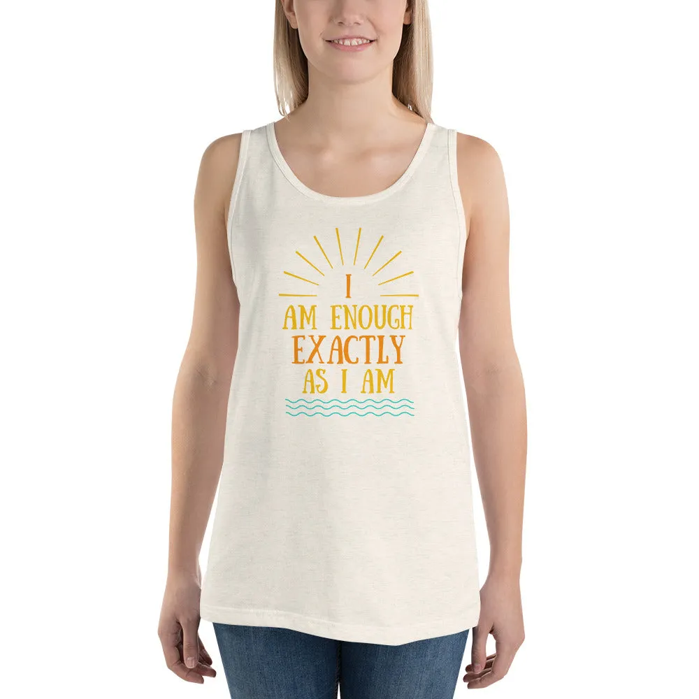 I AM ENOUGH EXACTLY AS I AM Vintage Mental Health Tank Top for Women
