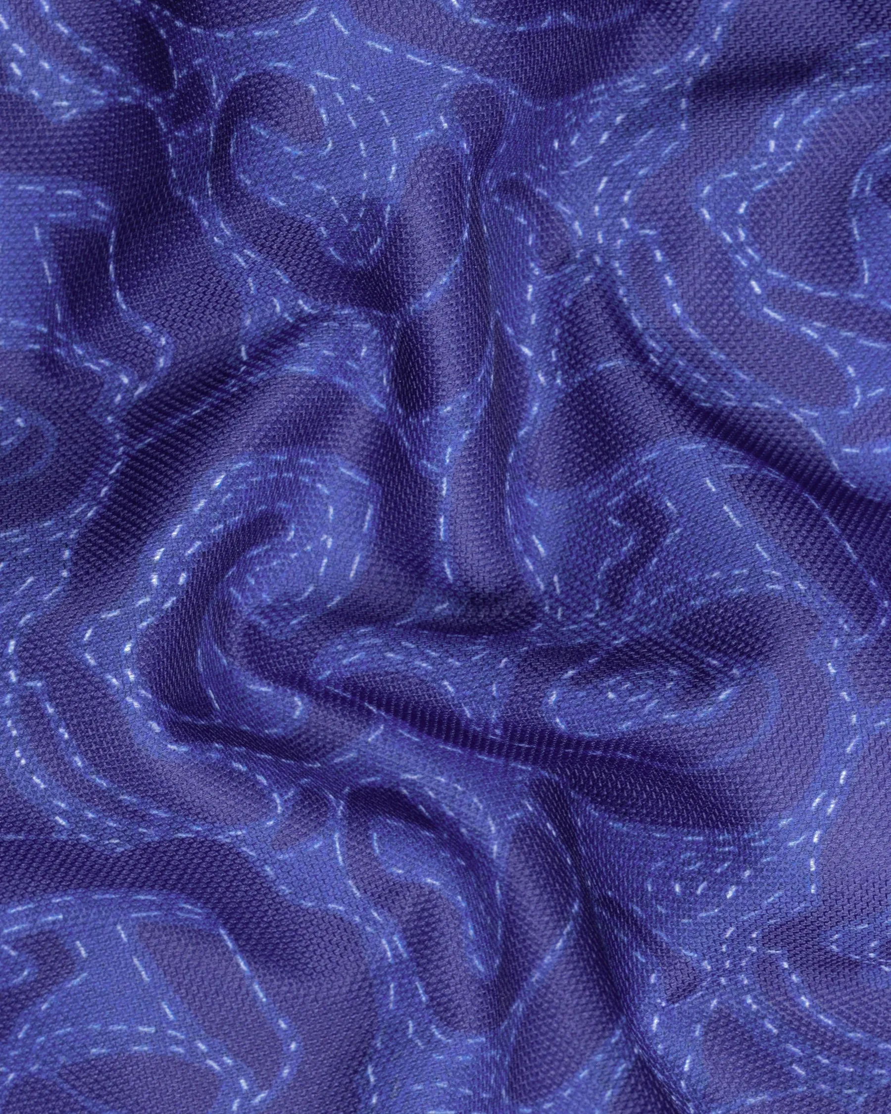 Indigo with Scampi Blue Camouflage Designer Blazer