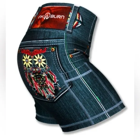INKnBURN Owl Denim 4” shorts *Price is Firm. Thank you. No low offers.