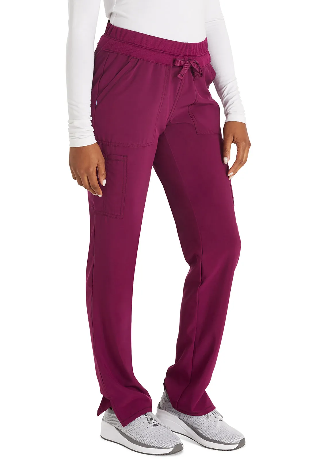 Inspira Flex IP072A Straight Leg Pants Wine
