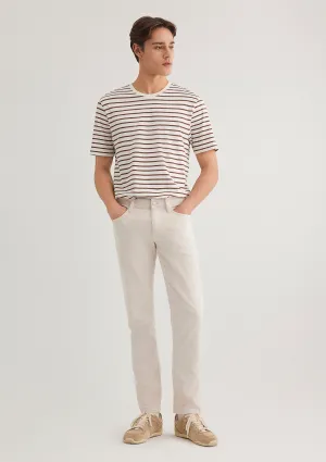 Jake Ecru Comfort Gabardin Pants