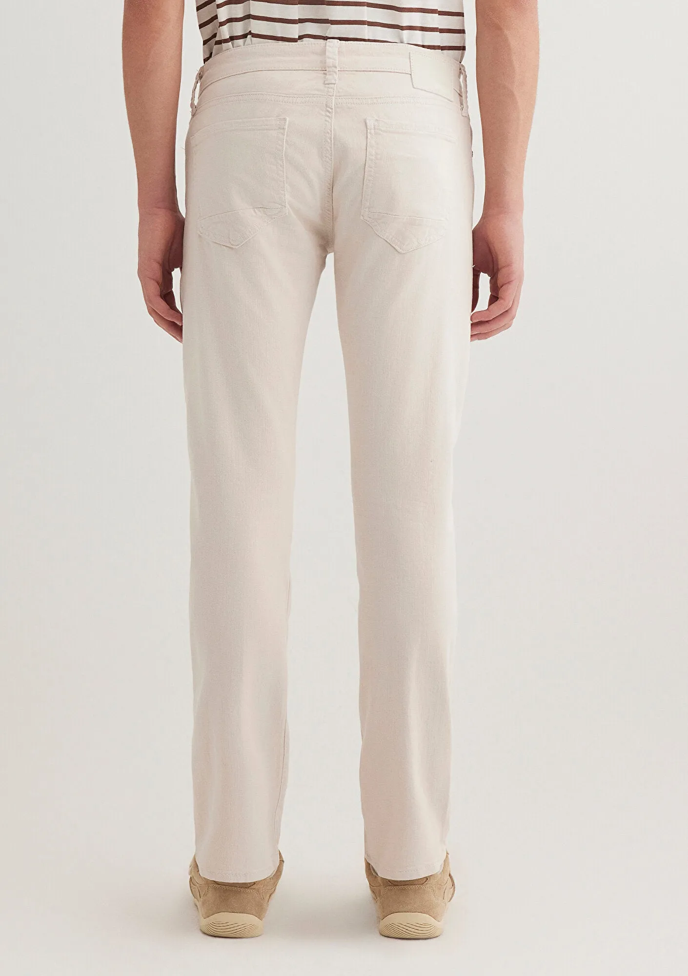 Jake Ecru Comfort Gabardin Pants