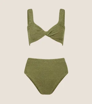 Jamie Bikini - Metallic Moss