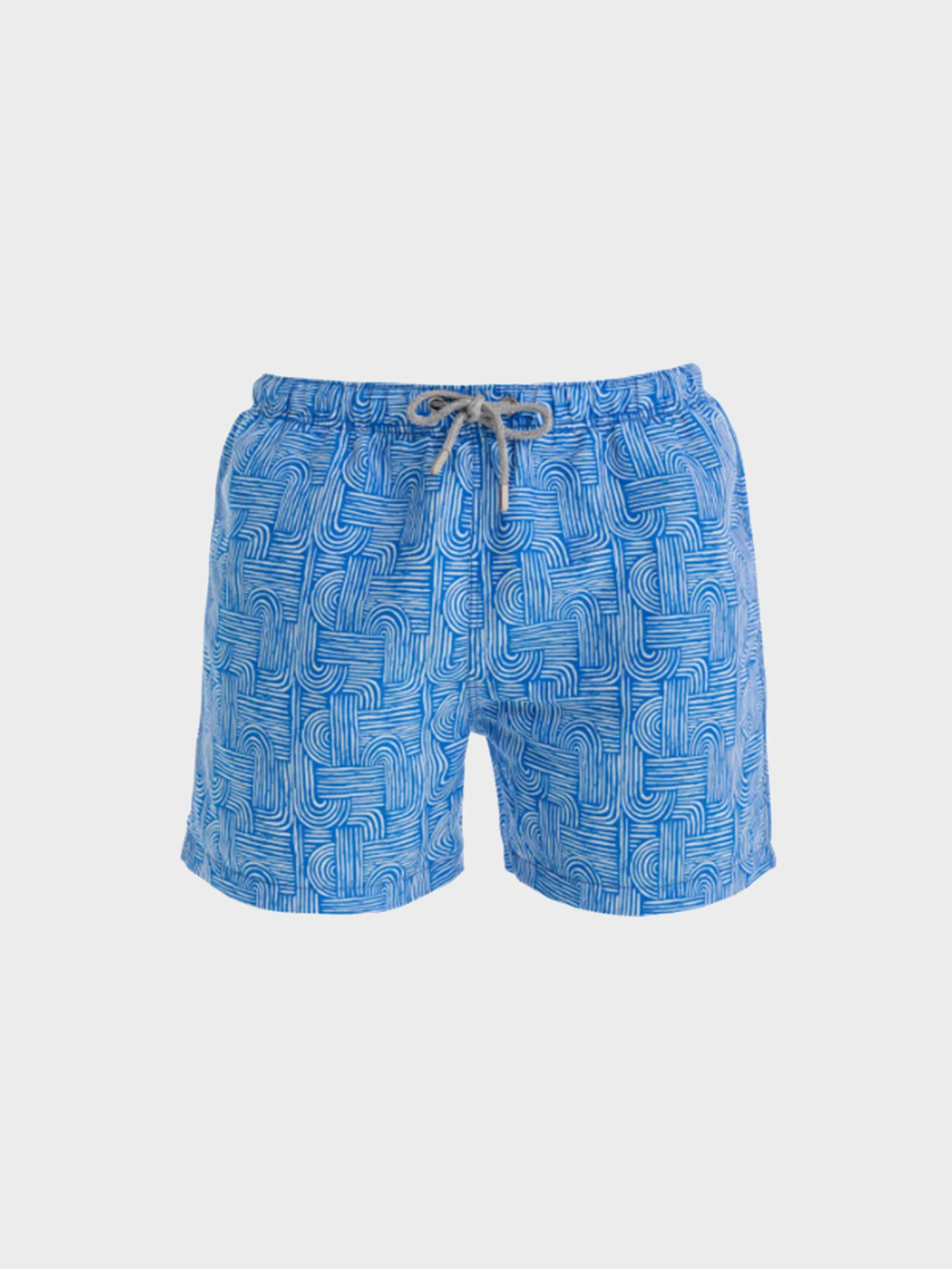 JAY X KAI - Blue Maze Swim Shorts