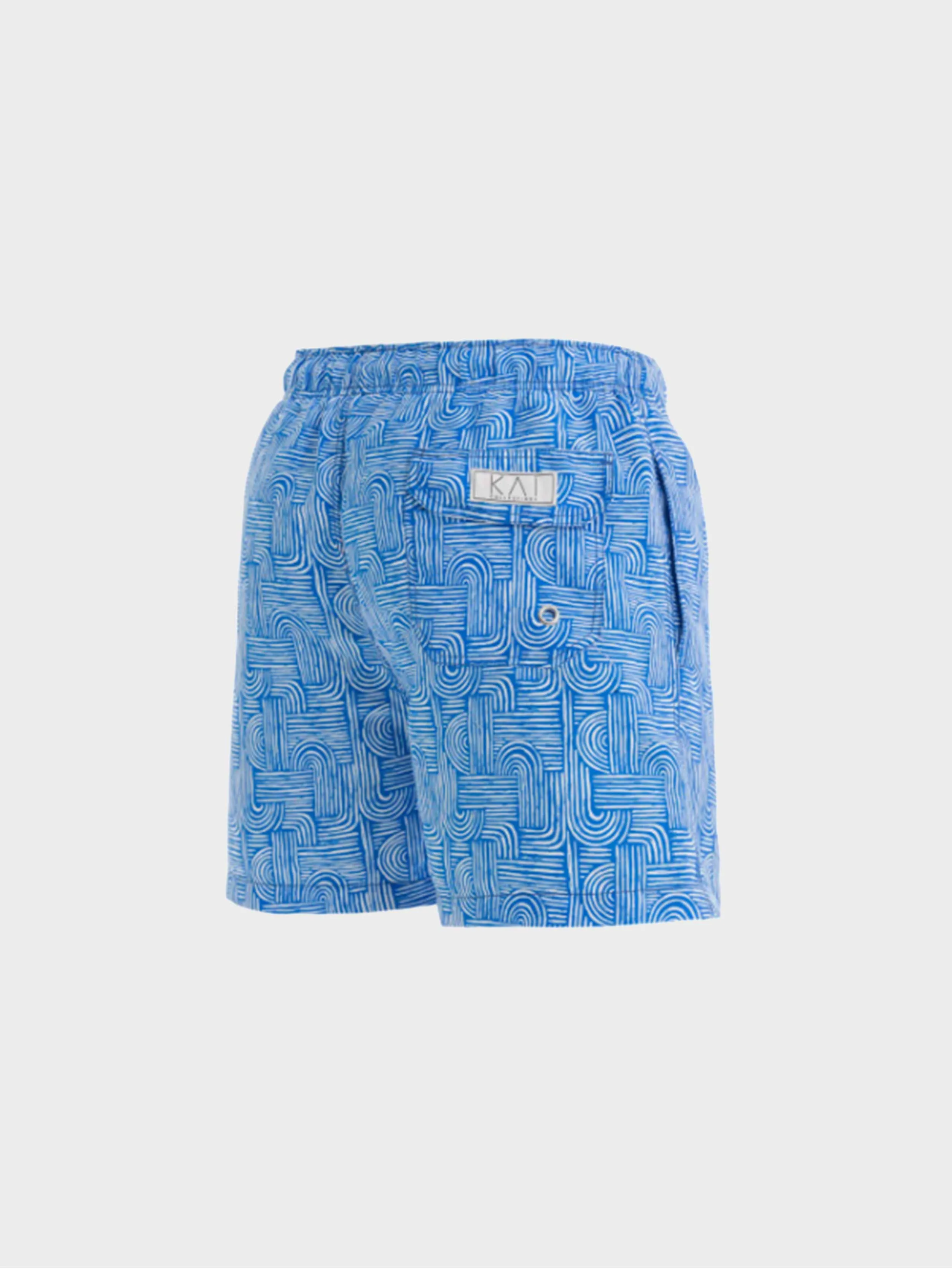 JAY X KAI - Blue Maze Swim Shorts