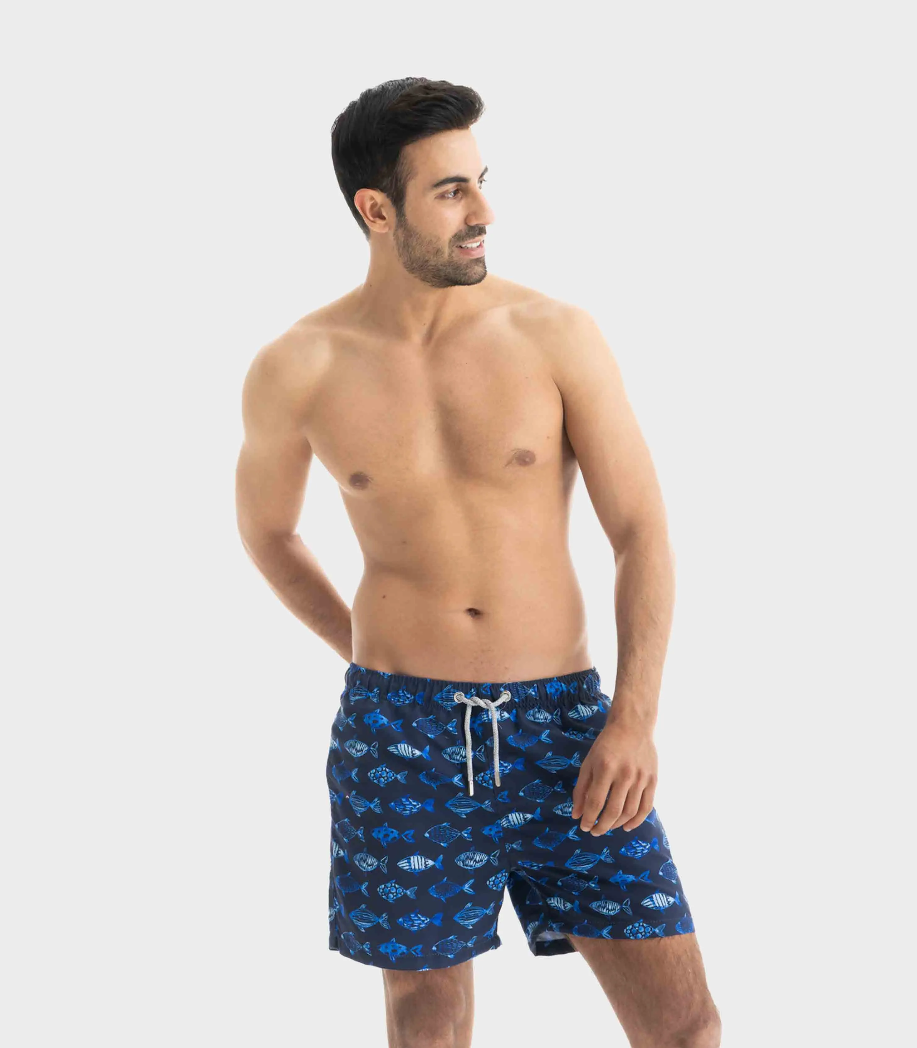 JAY X KAI - Fish Printed Swim Short