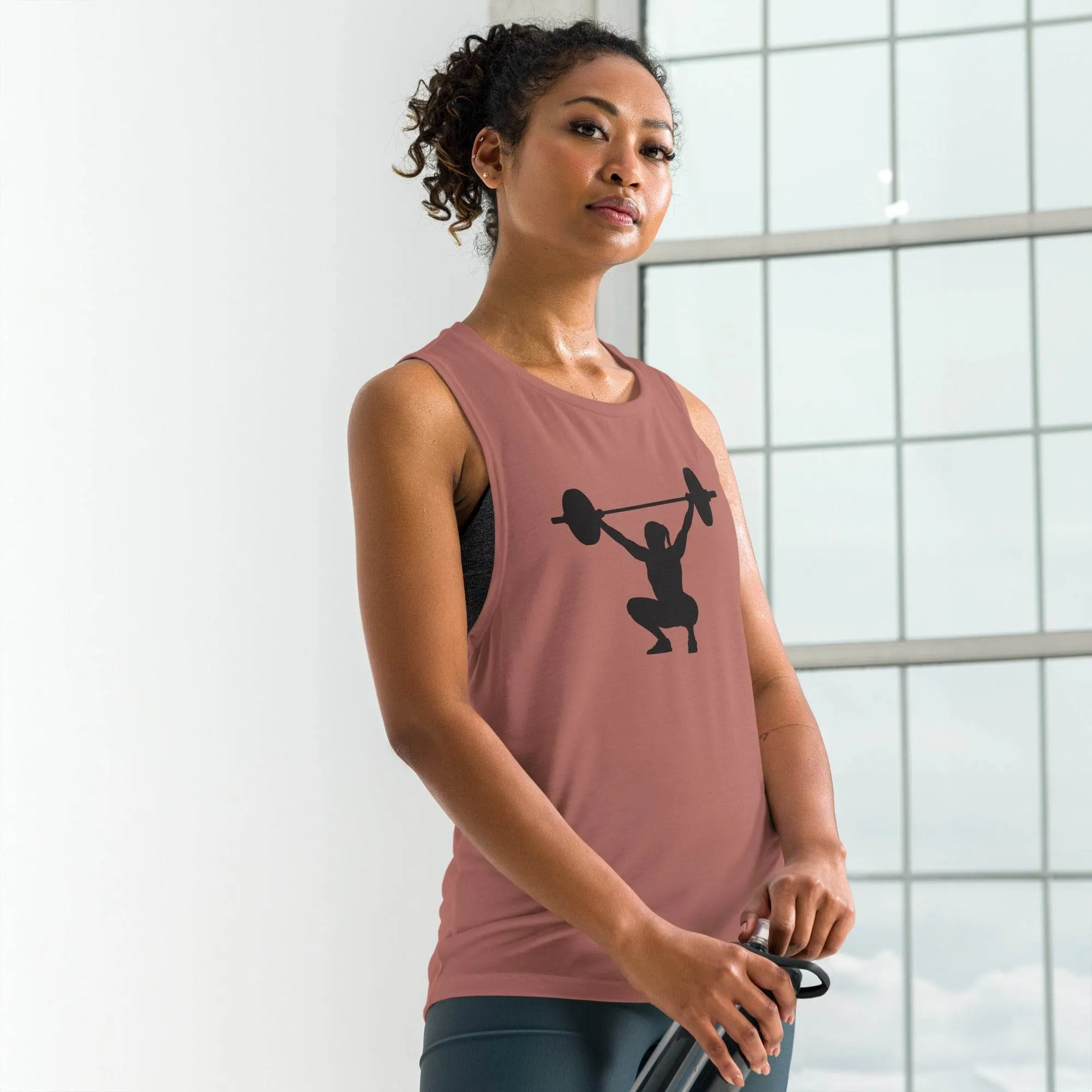 Ladies' Muscle Tank for Weight Lifting - Fitness Gym Workout Tank Top
