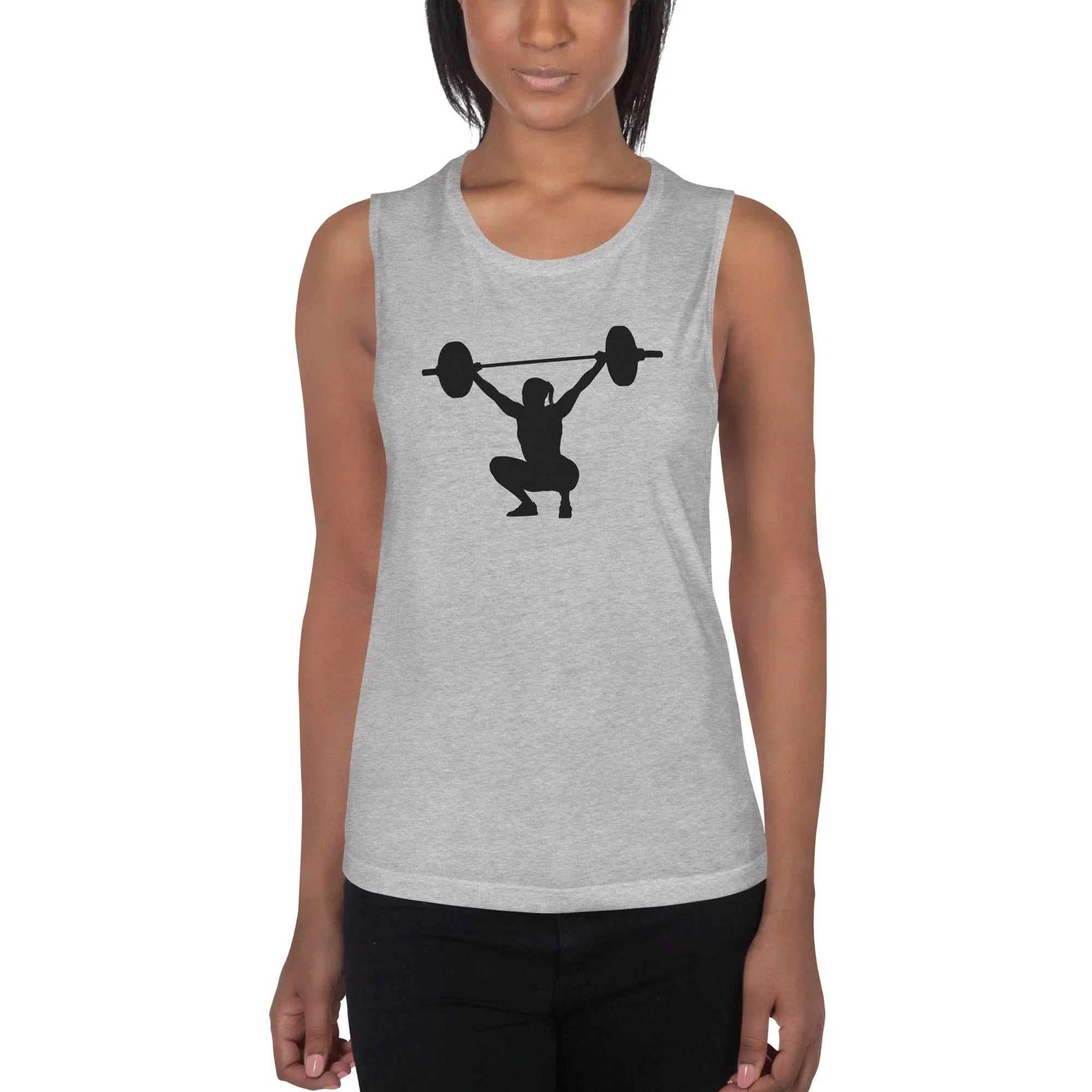Ladies' Muscle Tank for Weight Lifting - Fitness Gym Workout Tank Top