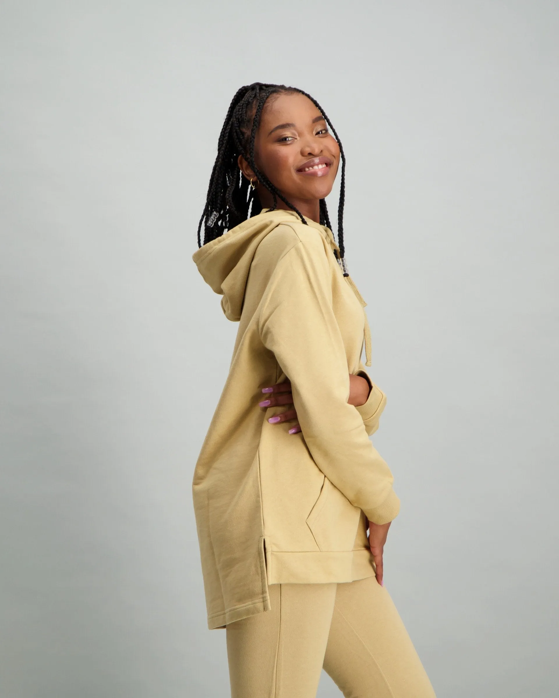 Ladies-Oversized Hoody with Kangaroo Pockets